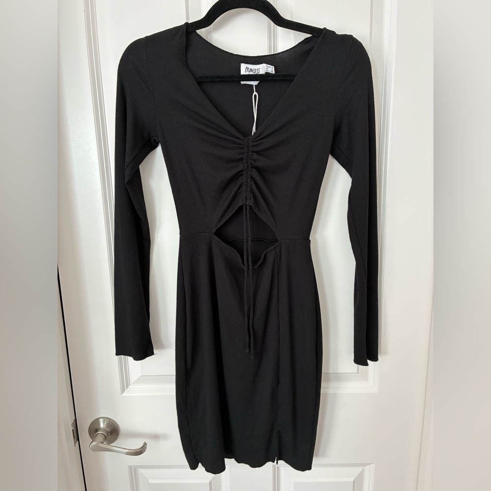Princess Polly “Pinch Me” Mini Black Dress